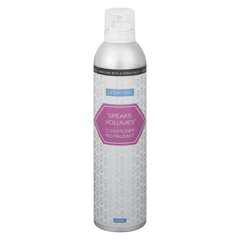 Urban Spa Conditioner 300ml, Moisture Magnet, Smooth Move or Speaks Volumes, Lightweight Daily Conditioner in a Recyclable Aluminum Bottle - Speaks Volumes