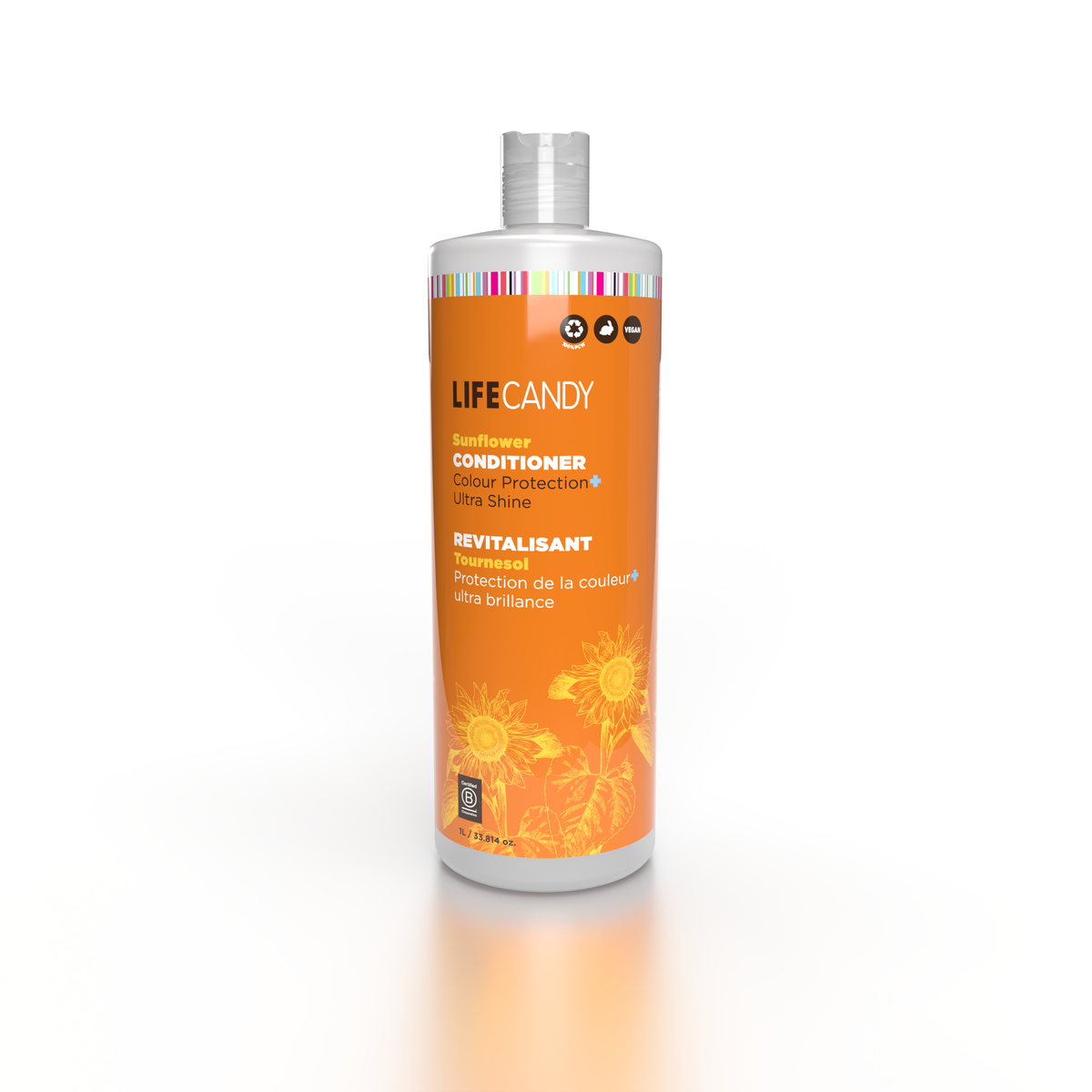 Urban Spa Conditioner 1L, Colour-Friendly Daily Conditioner with Plant Oils, Rice Water and Flax, Aloe and Hemp, Avocado, Grape Seed or Sunflower - Sunflower