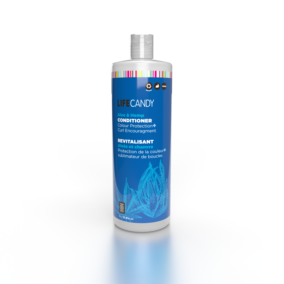 Urban Spa Conditioner 1L, Colour-Friendly Daily Conditioner with Plant Oils, Rice Water and Flax, Aloe and Hemp, Avocado, Grape Seed or Sunflower - Aloe and Hemp