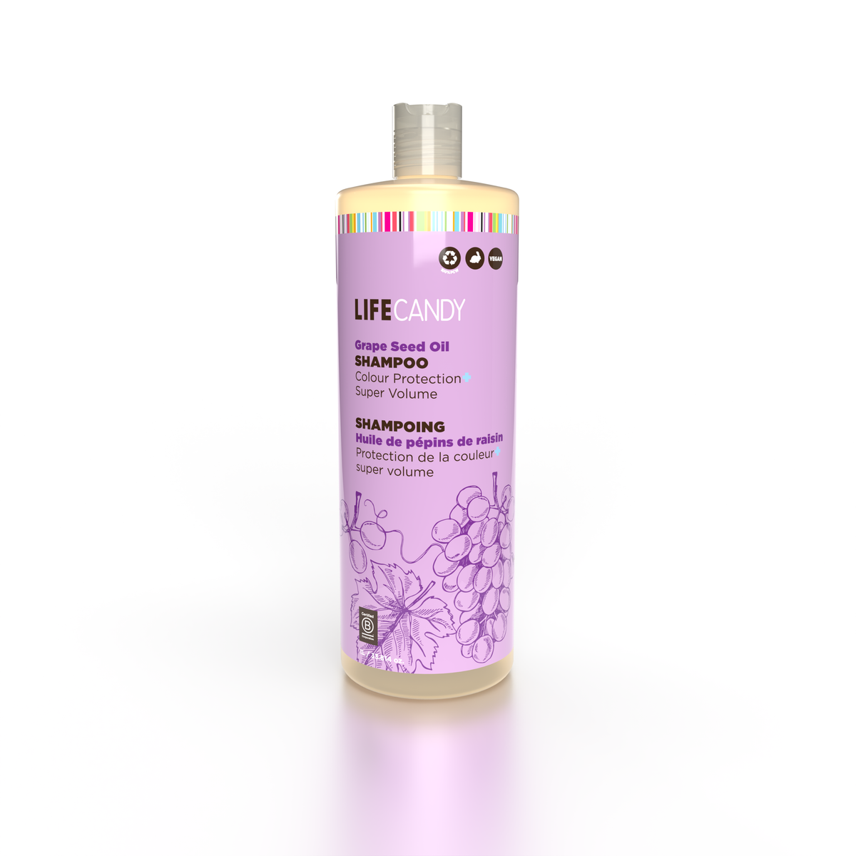 Urban Spa Shampoo 1L, Colour-Friendly Daily Shampoo with Plant Oils, Rice Water and Flax, Aloe and Hemp, Avocado, Grape Seed or Sunflower - Grape Seed Oil
