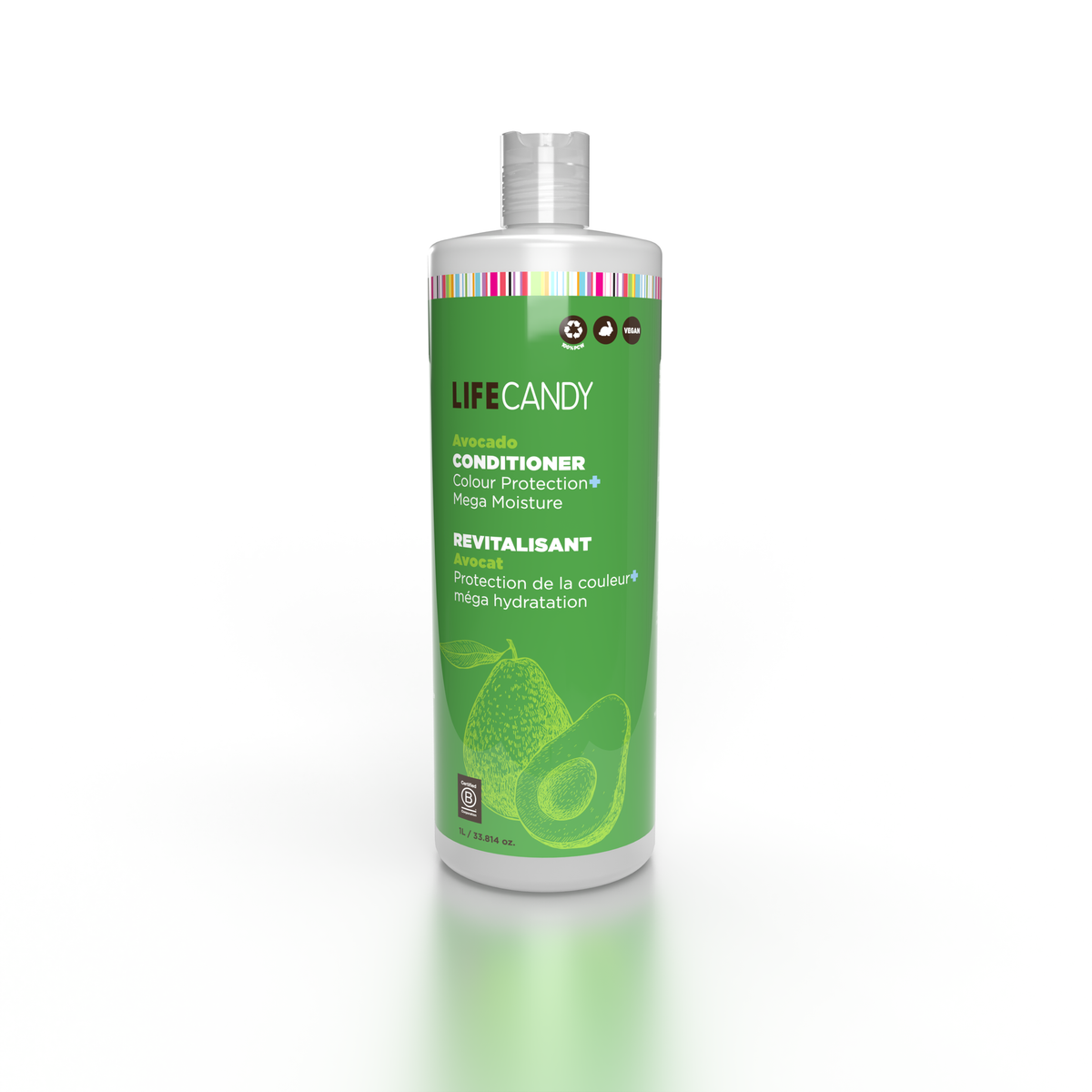 Urban Spa Conditioner 1L, Colour-Friendly Daily Conditioner with Plant Oils, Rice Water and Flax, Aloe and Hemp, Avocado, Grape Seed or Sunflower - Avocado