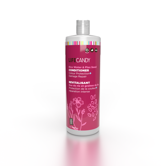 Urban Spa Conditioner 1L, Colour-Friendly Daily Conditioner with Plant Oils, Rice Water and Flax, Aloe and Hemp, Avocado, Grape Seed or Sunflower - Rice Water and Flax Seed