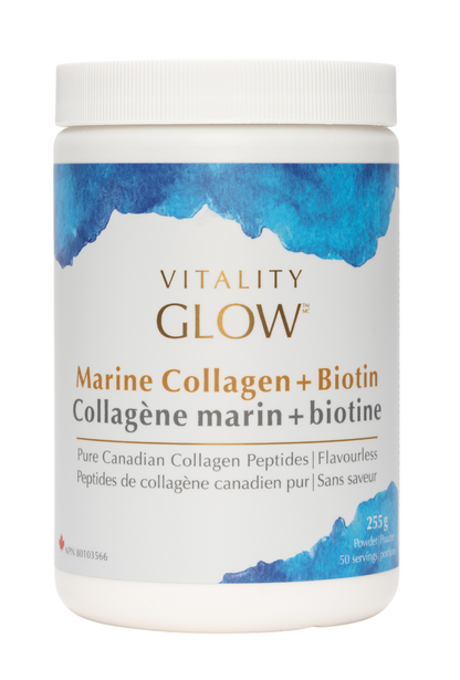 Vitality GLOW Marine Collagen + Biotin 255g