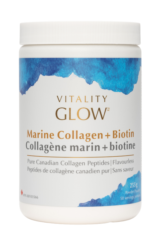 Vitality GLOW Marine Collagen + Biotin 255g
