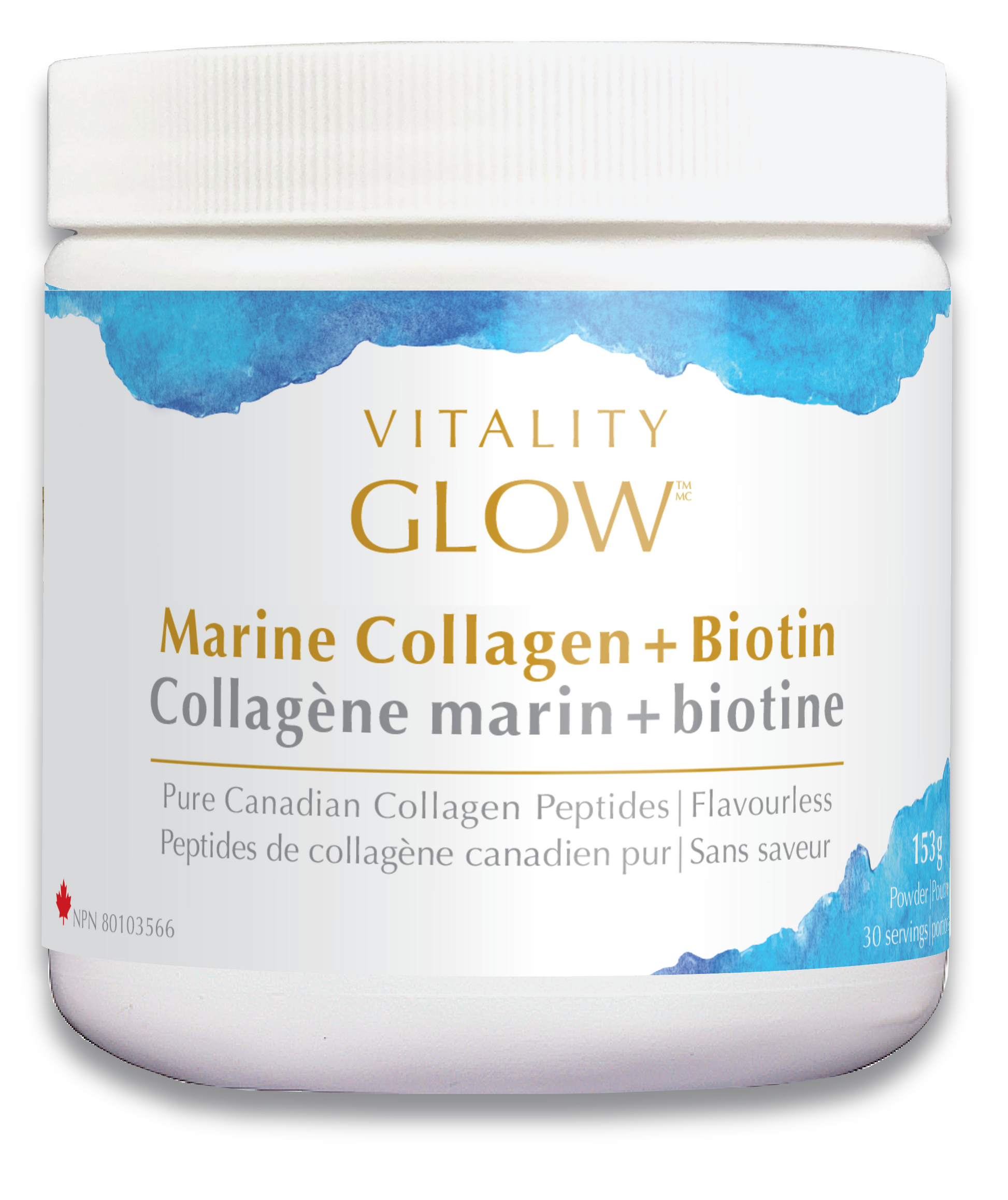 Vitality GLOW Marine Collagen + Biotin 153g