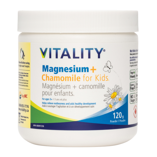 Vitality Magnesium + Chamomile For Kids 120g Tub