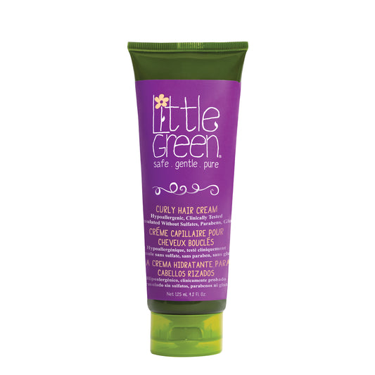 Little Green Kids Curly Hair Cream, Frizz-Control Styler with Avocado Oil and Mango Butter, 125ml