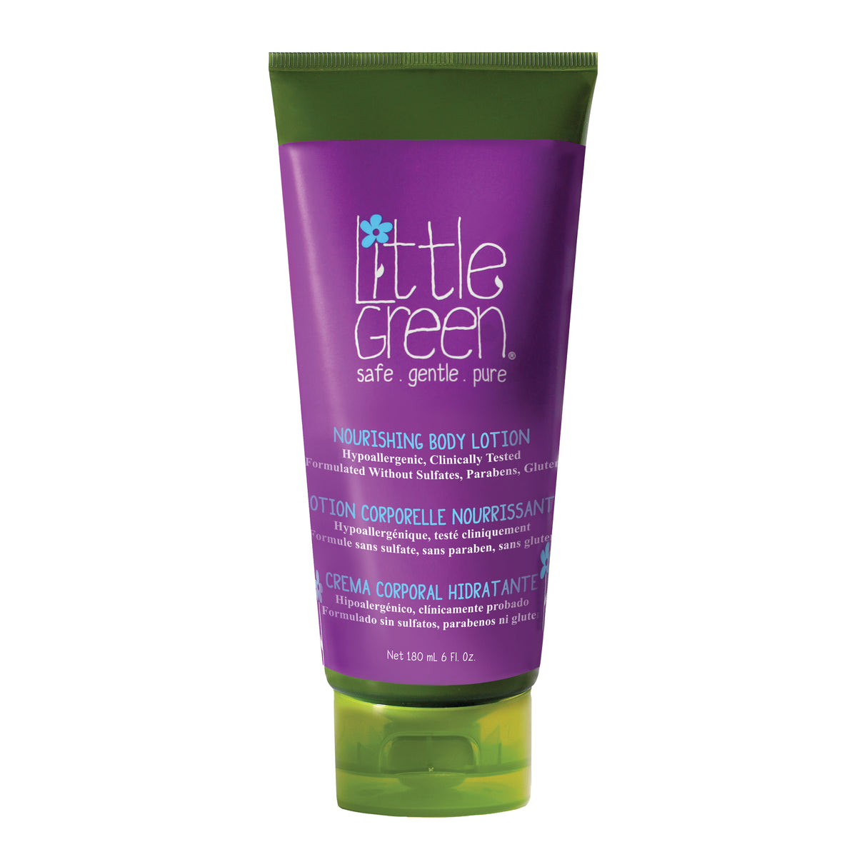 Little Green Kids Nourishing Body Lotion with Shea Butter, Aloe and Avocado Oil, 180ml or 60ml - 180ml