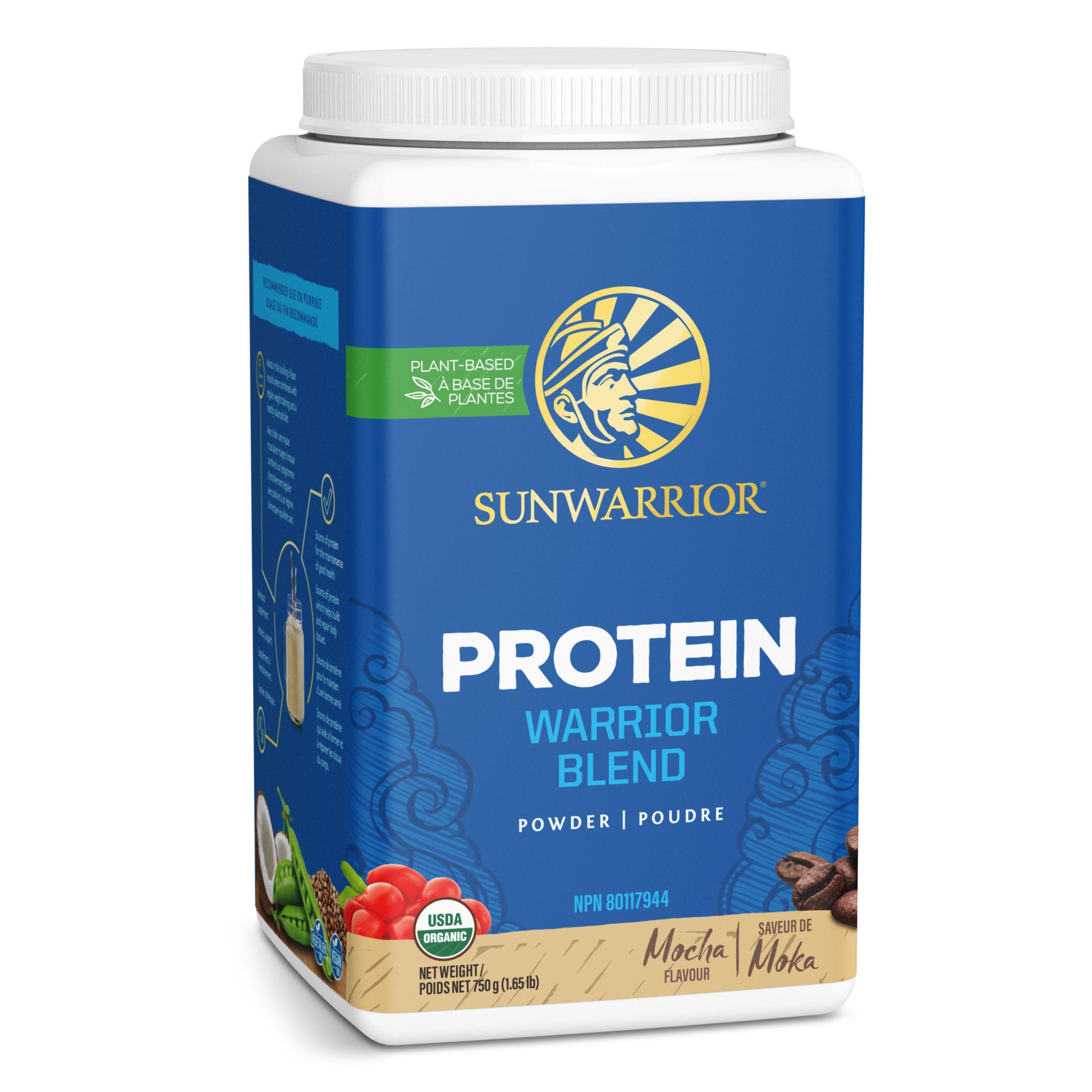 Mocha 750g | Sunwarrior Warrior Blend Organic Mocha