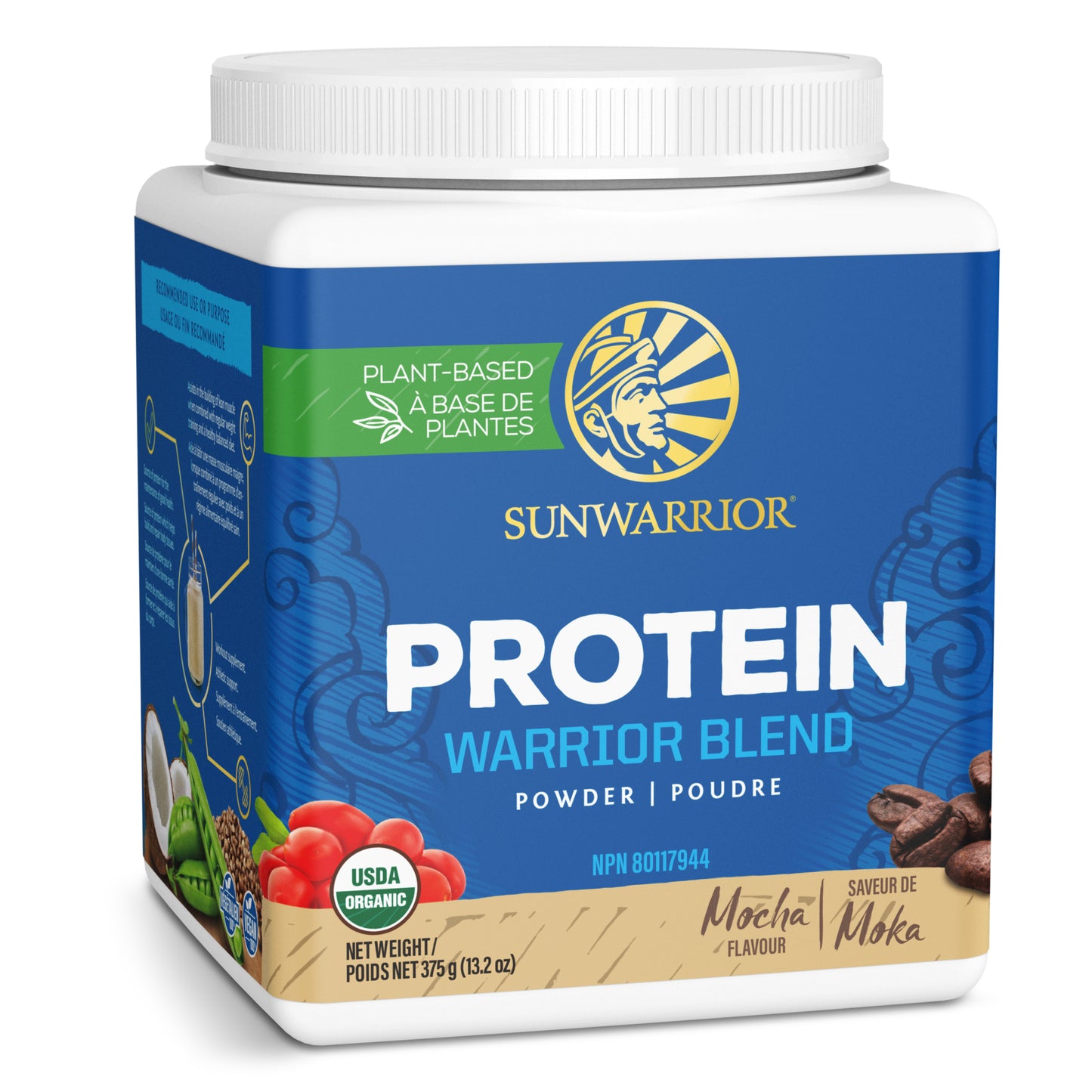 Mocha 375g | Sunwarrior Warrior Blend Organic Mocha