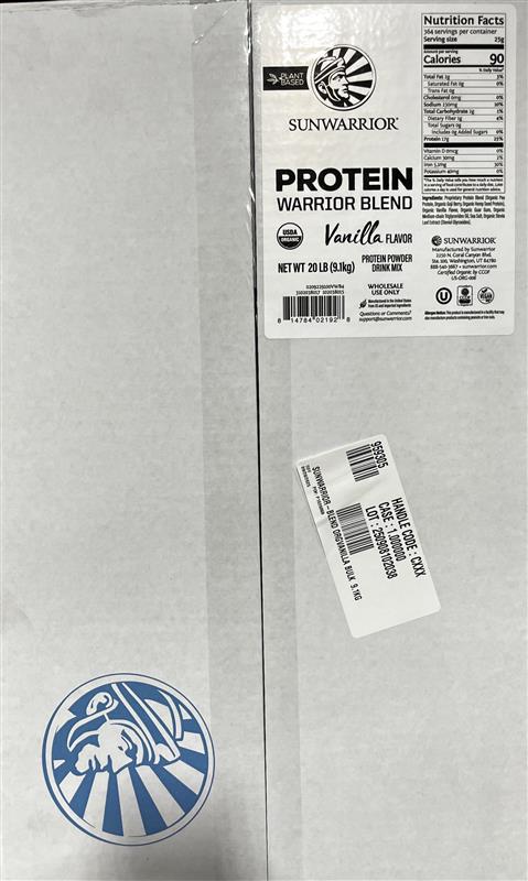 Vanilla 9.1kg Bulk | Sunwarrior Warrior Blend Organic Vanilla Bulk