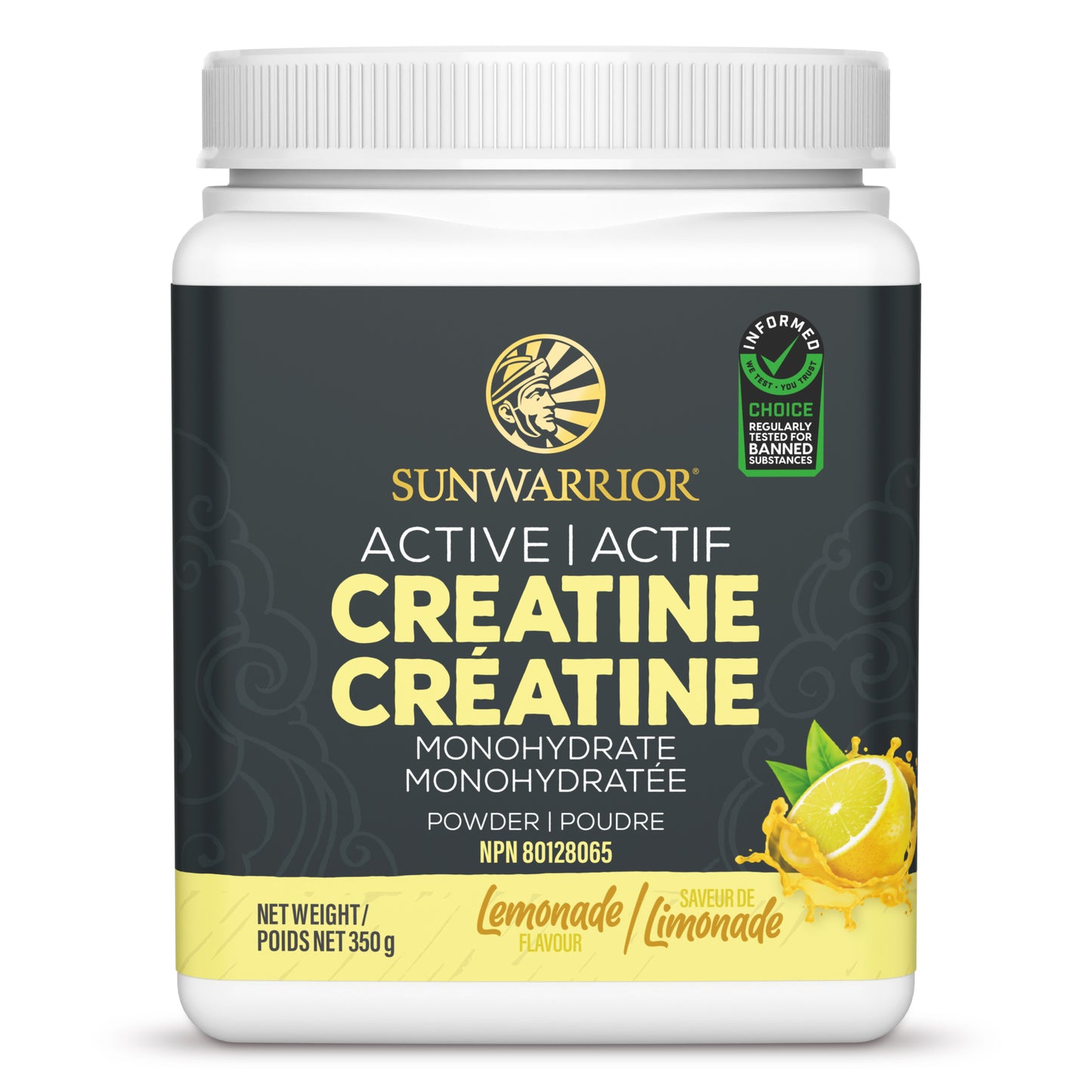 Lemonade, 350g | Sunwarrior Active Creatine Lemonade, 350g