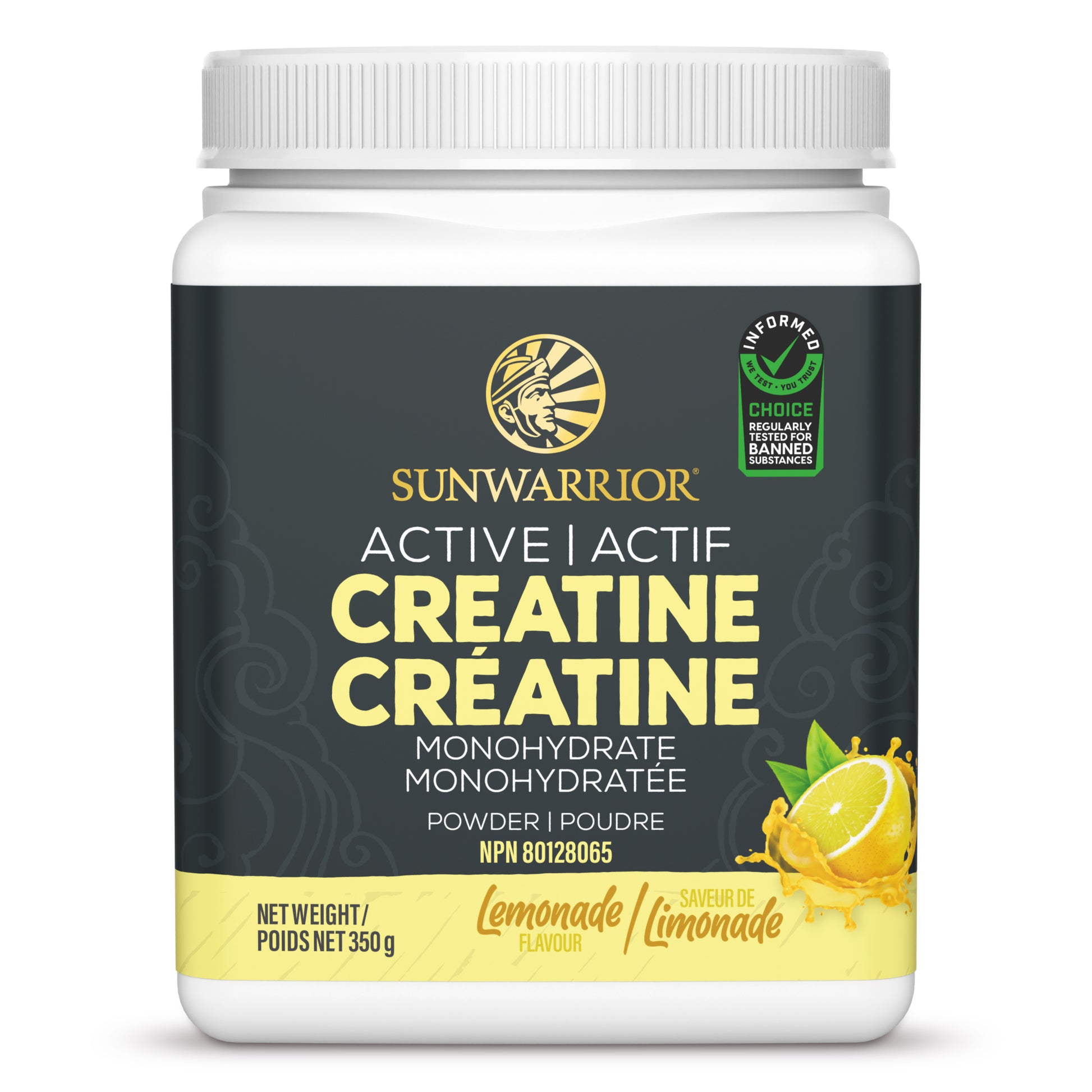Lemonade, 350g | Sunwarrior Active Creatine Lemonade, 350g