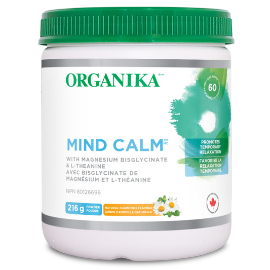 Acai Lemonade | Organika Mind Calm Powder 216g tub // acai lemonade flavour