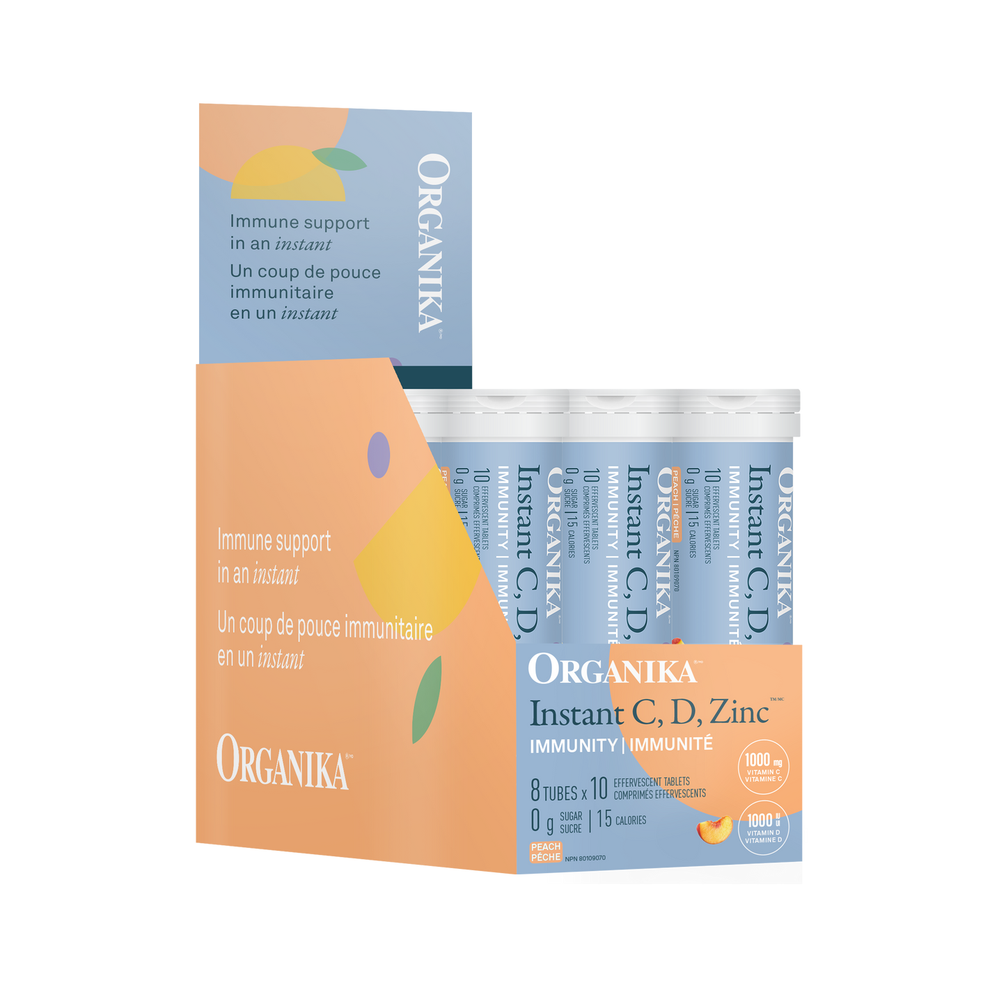 Peach | Organika Instant C, D and Zinc Immunity Peach