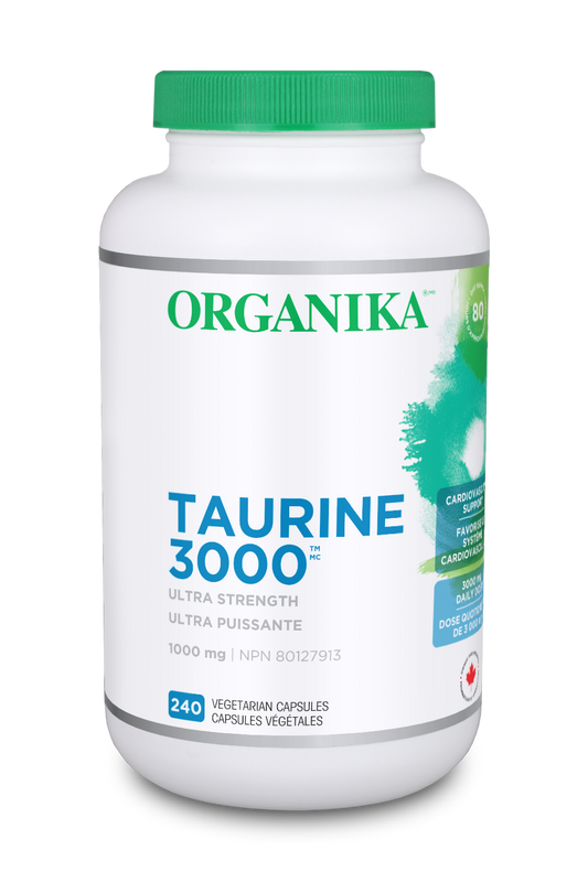 240 Vegetable Capsules | Organika Taurine 3000 240 Vegetable Capsules