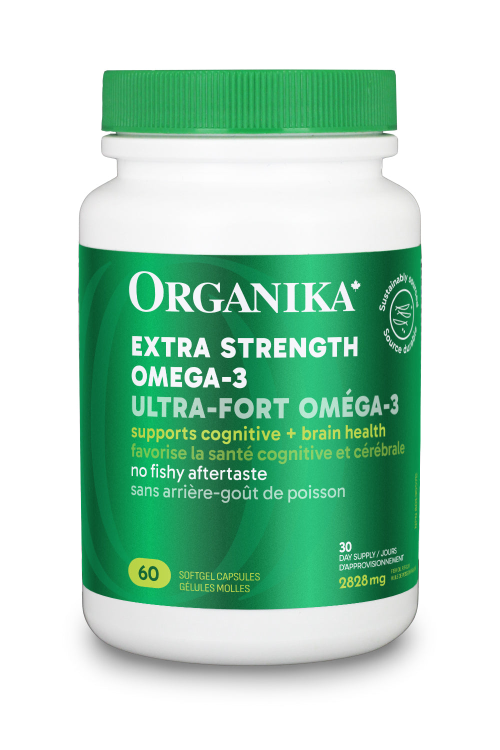 60 Softgels | Organika Omega-3 Extra Strength 60 Softgels
