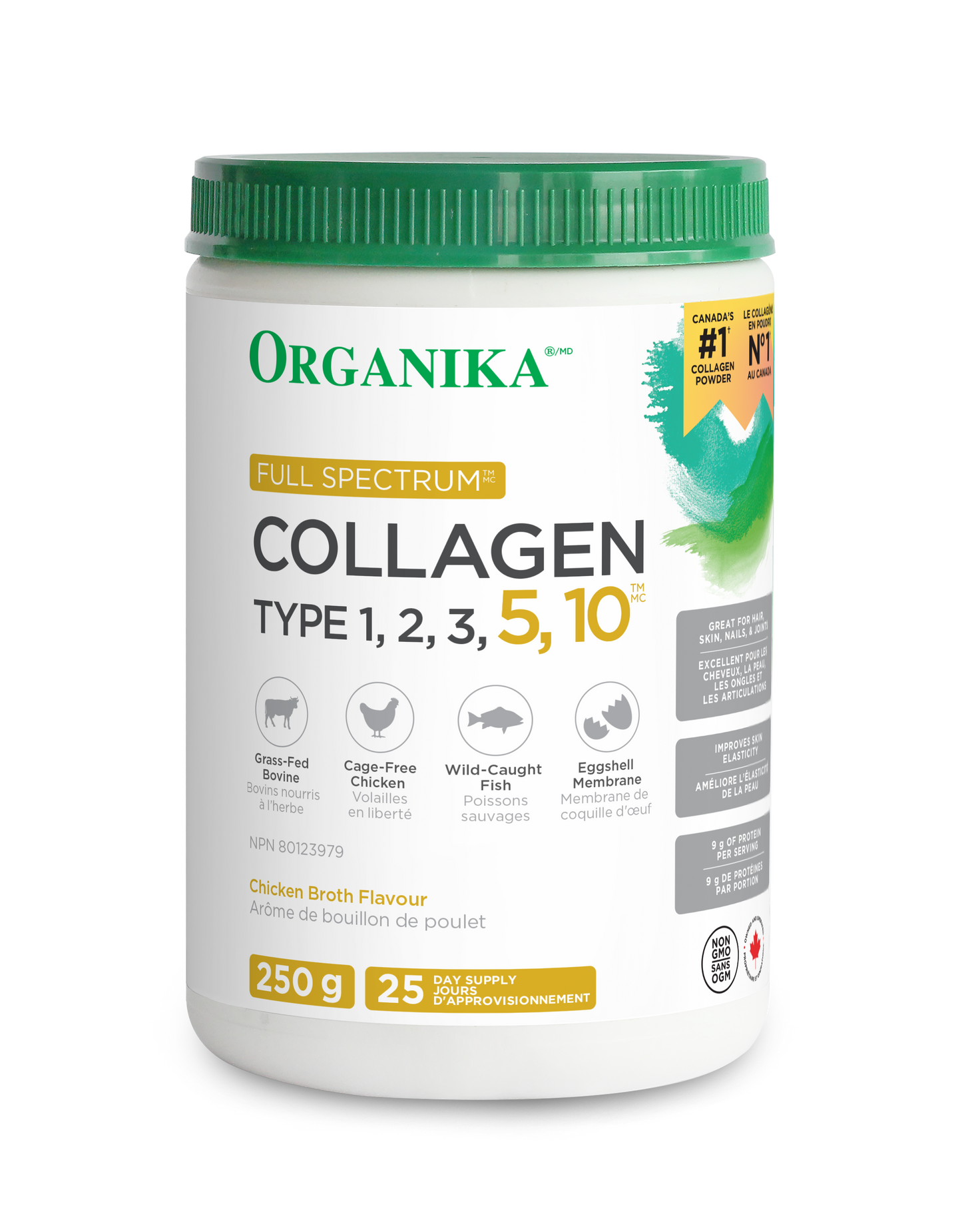 250g | Organika Full Spectrum Collagen 1, 3, 5, 10 250g