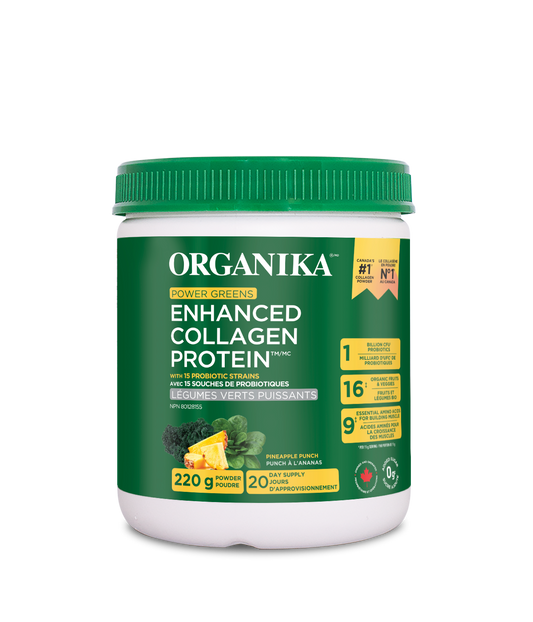 220g | Organika Enhanced Collagen Power Greens 220g