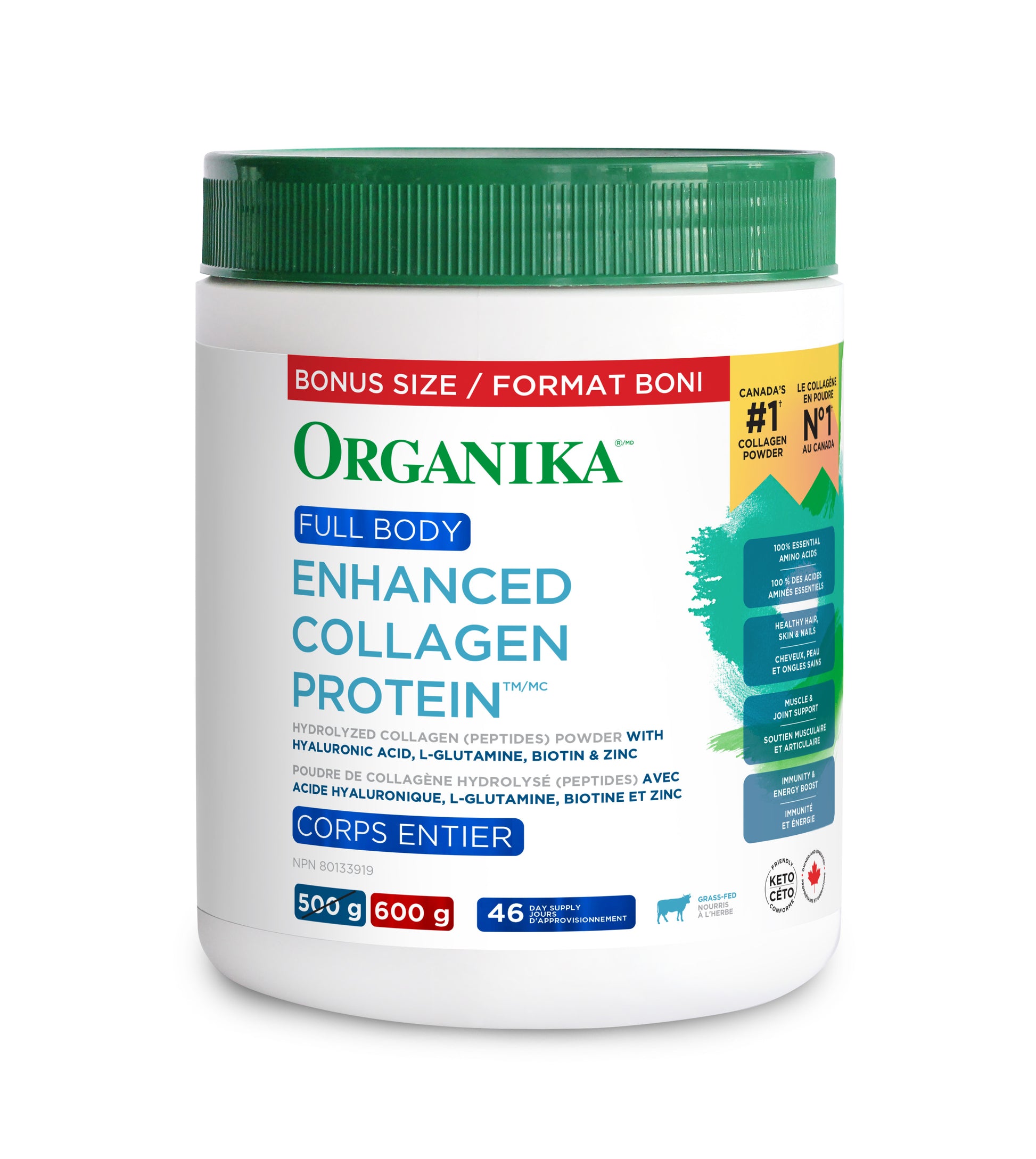 600g | Organika Enhanced Collagen Full Body 600g