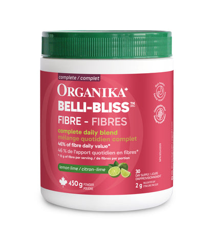 Lemon Lime 450g Tub | Organika Belli Bliss Fibre Lemon Lime