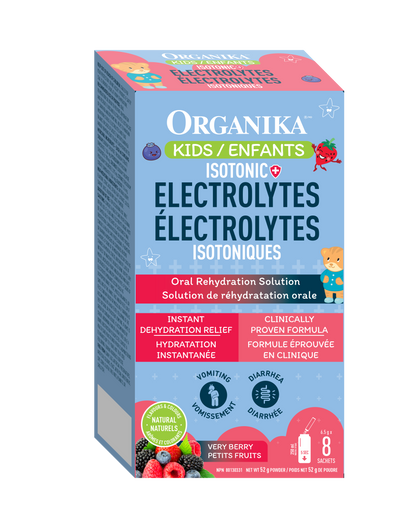 Organika Kids Isotonic Electrolytes Berry, 8 Sticks
