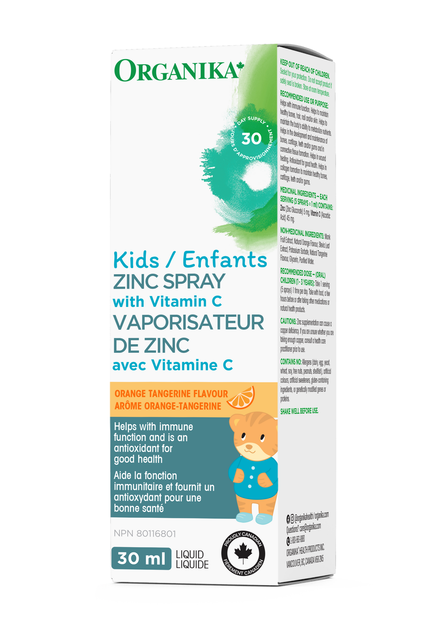 30ml | Organika Kids Zinc Spray 30ml