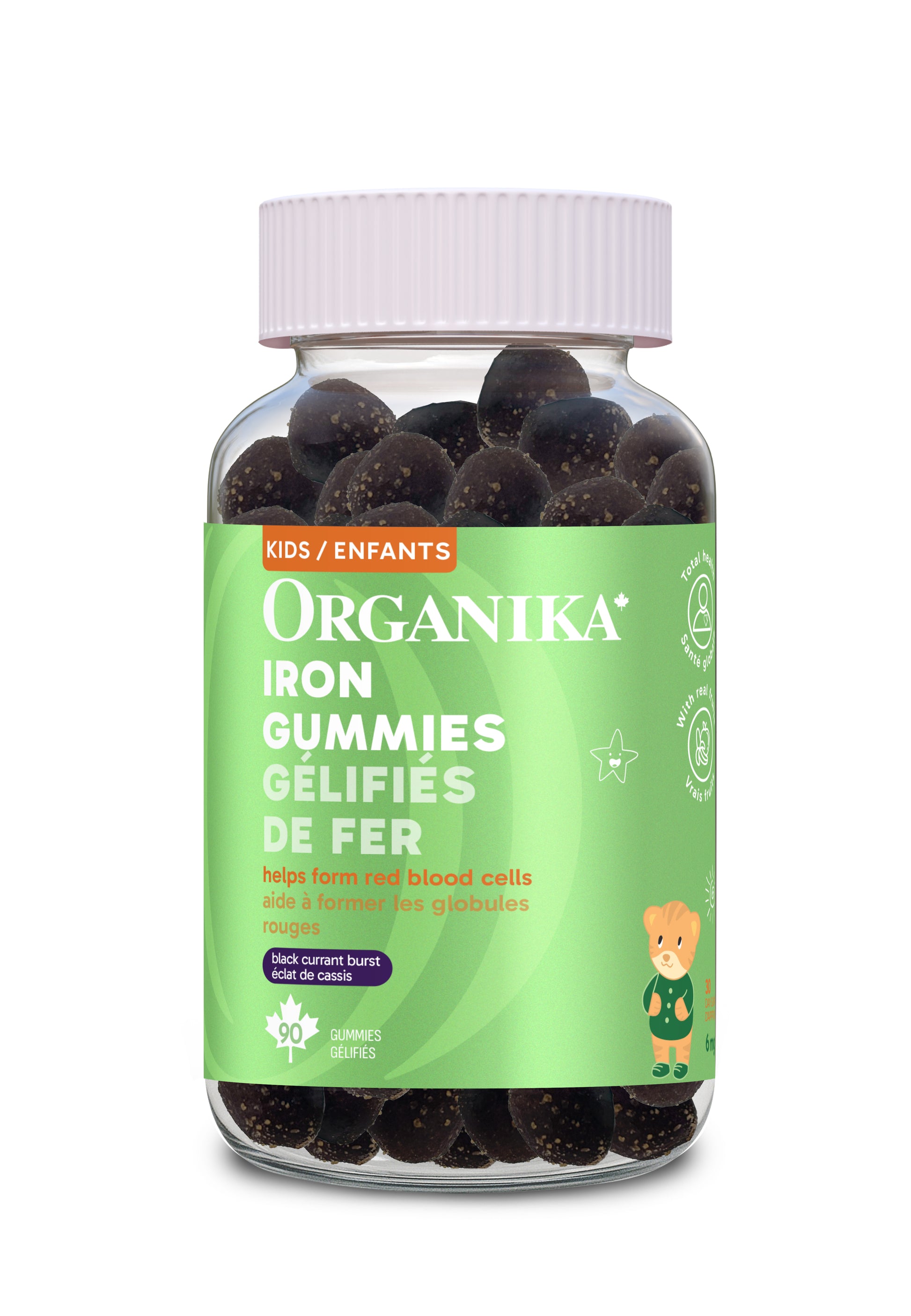 90 Gummies | Organika Kids Iron Gummies 90 Gummies