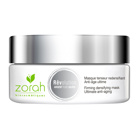 Zorah Rêvolution Soothing Anti-Aging Mask with Pure Silver, Argan Oil and Rosehip, Firming Clay Mask for Mature Skin, 100ml