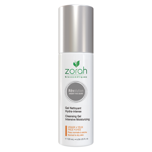 Zorah Rêvolution Cleansing Gel with Pure Silver, Meadowfoam Oil and Squalane, Gentle Melting Cleanser for Mature Skin, 120ml