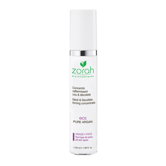 Zorah Eos Firming Cream for Neck and Décolleté with Organic Argan, Baobab and Edelweiss, Reduces the Look of Sagging Skin, 50ml