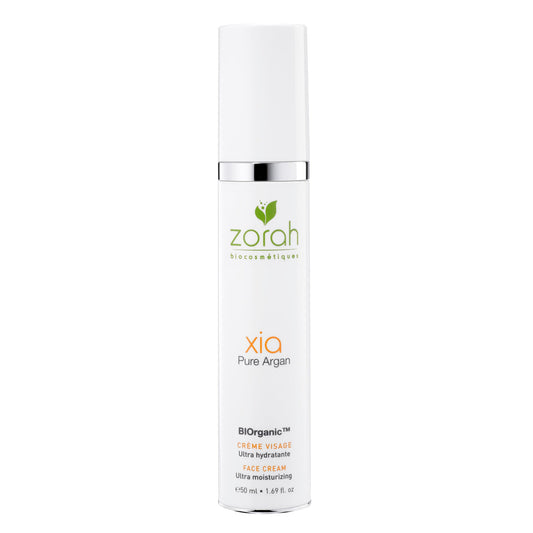 Zorah Xia Ultra Moisturizing Face Cream with Organic Argan, Kukui and Cocoa Butter, for Dry to Very Dry Skin, 50ml