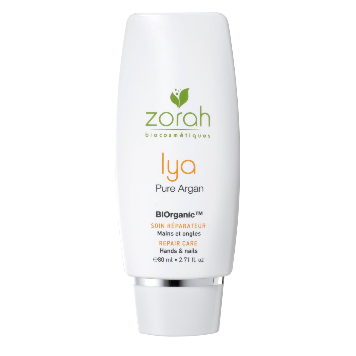 Zorah Lya Repair Cream for Hands and Nails with Cupuaçu Butter, Argan and Baobab Oils, for Very Dry, Chapped Hands, 80ml