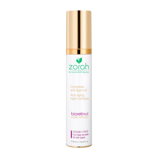 Zorah Bioretinol Anti-Dark Spot Night Complex with Bakuchiol Phyto-Retinol and Organic Argan Oil, for Sensitive Skin, 50ml