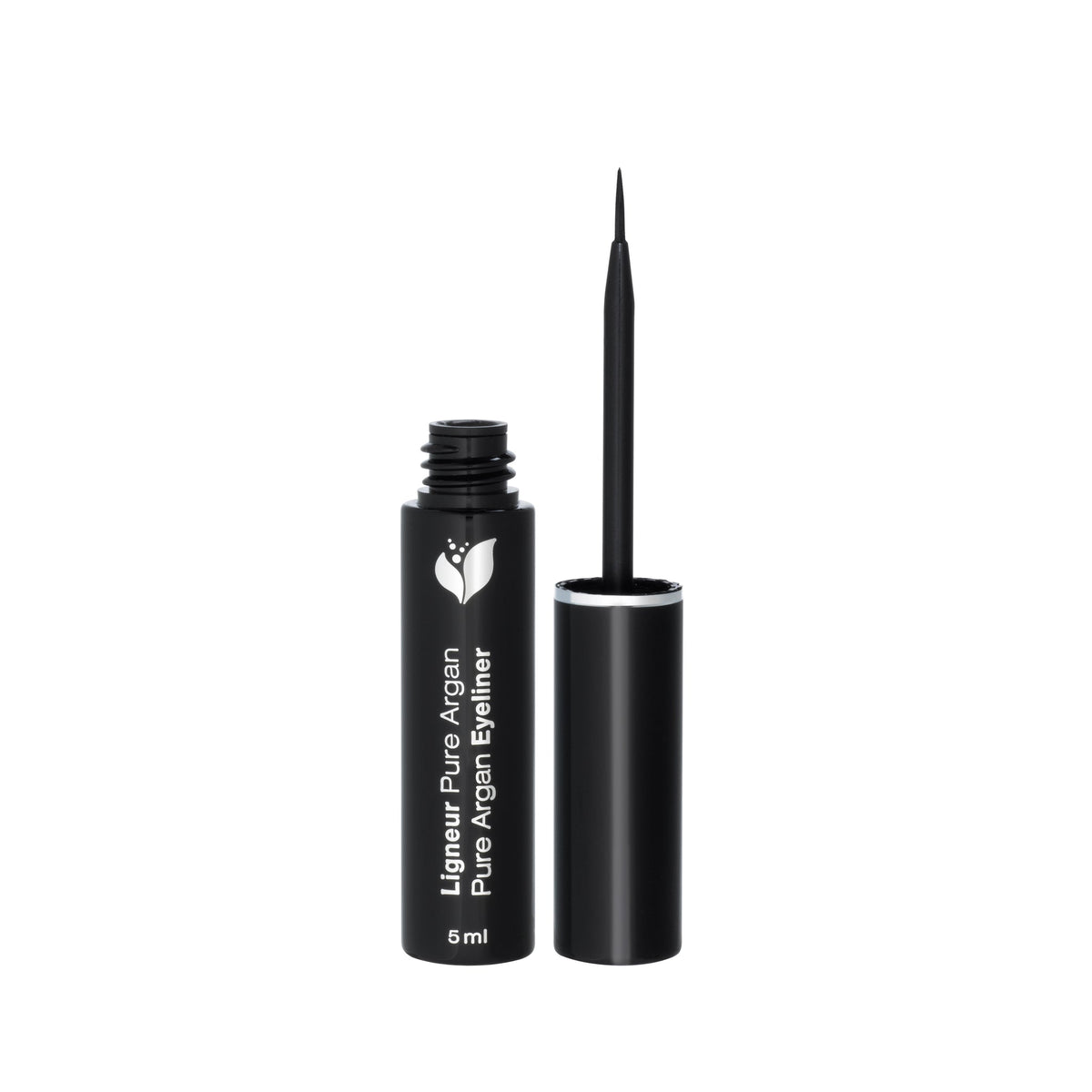 Zorah Black Liquid Eyeliner with Argan and Pumpkin Seed Oils, Smudge-Resistant Mineral Liner for Sensitive Eyes, 5ml