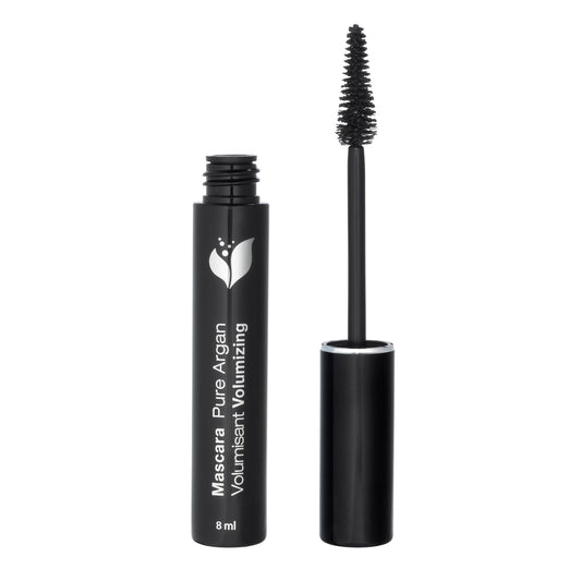 Zorah Mascara with Organic Argan Oil and Mineral Pigments, Intense Black, Volumizing, Lifting or Lengthening, 8ml - Volumizing