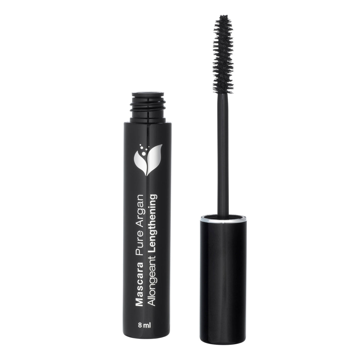 Zorah Mascara with Organic Argan Oil and Mineral Pigments, Intense Black, Volumizing, Lifting or Lengthening, 8ml - Lengthening