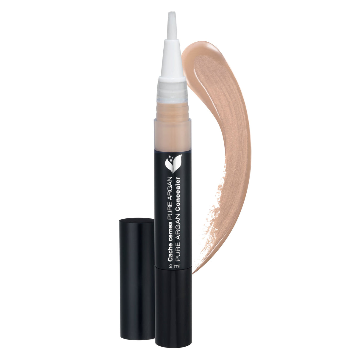 Zorah Concealer Pen with Argan Oil and Cupuaçu Butter, Moisturizing Under-Eye Concealer for Dark Circles, Pale, Nude or Salmon, 2ml - Pale