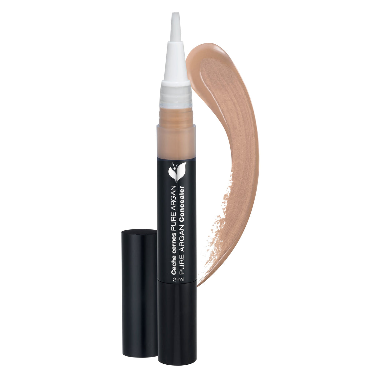 Zorah Concealer Pen with Argan Oil and Cupuaçu Butter, Moisturizing Under-Eye Concealer for Dark Circles, Pale, Nude or Salmon, 2ml - Nude