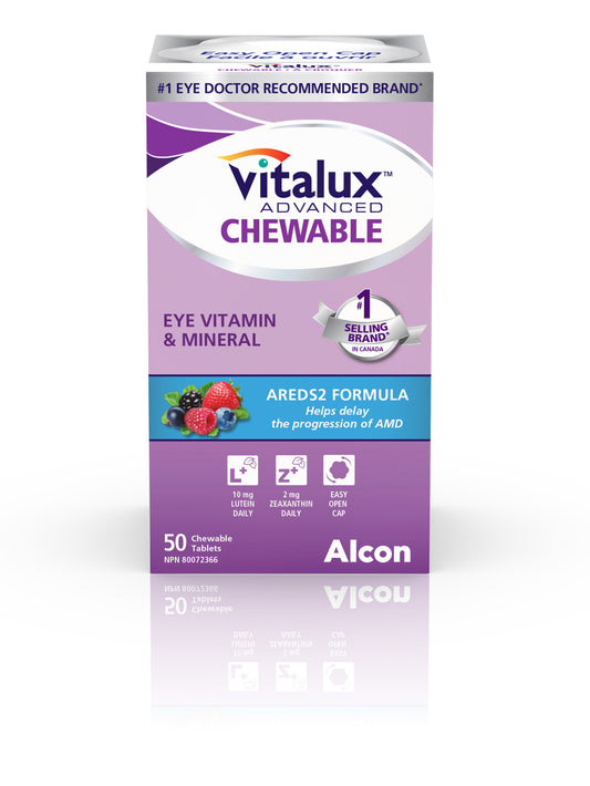 Vitalux Advanced Chewable AREDS2 Formula 50 Chewable Tablets