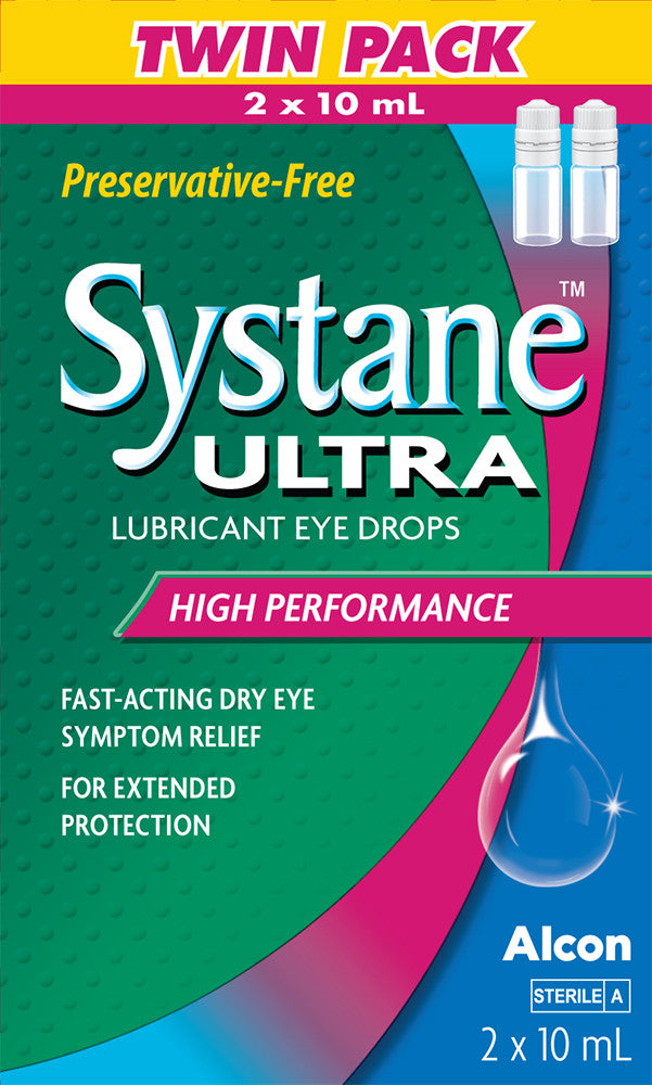 2 x 10ml Twin Pack | Systane Ultra Lubricant Eye Drops 2 x 10ml Twin Pack