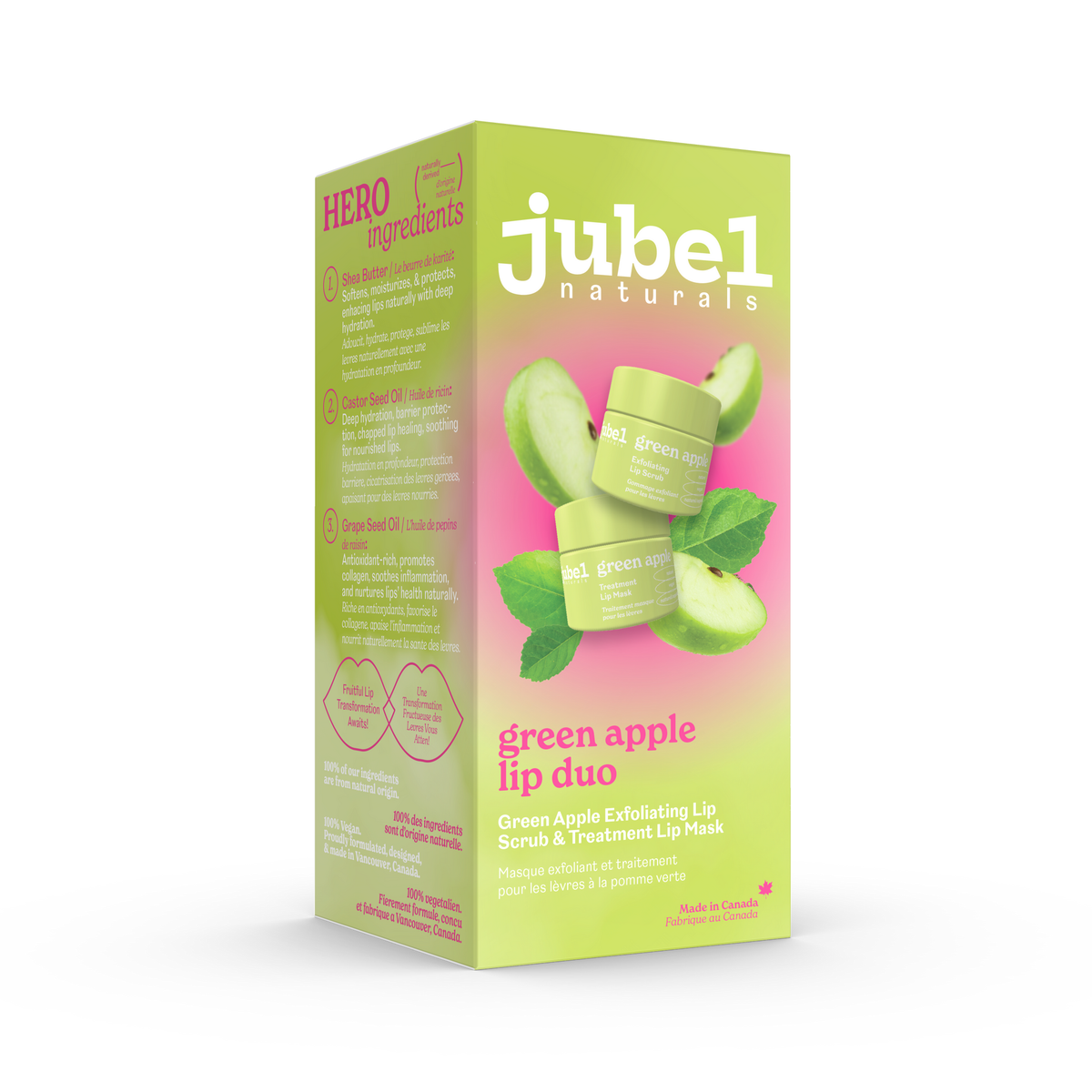 Jubel Naturals Lip Duo Green Apple