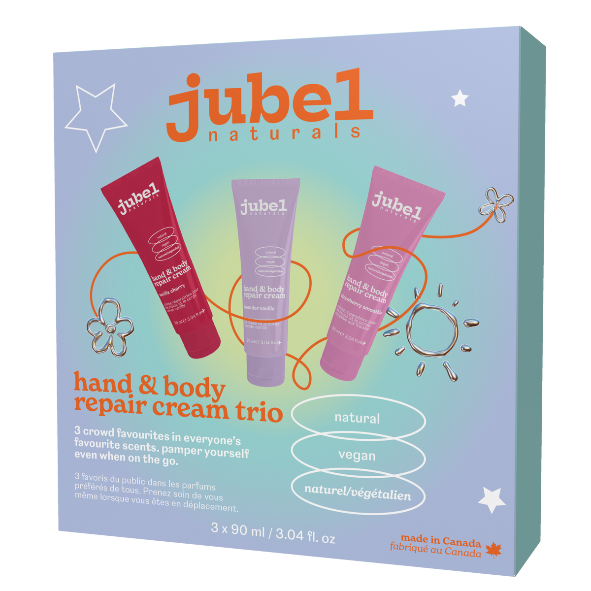 Jubel Naturals Hand & Body Repair Cream Trio