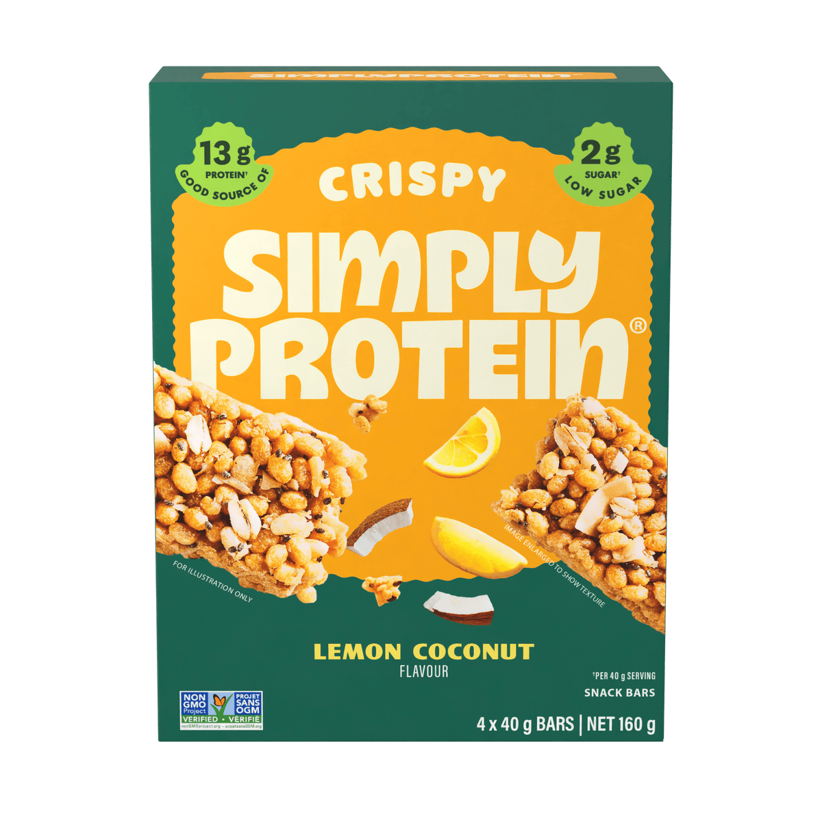 Lemon Coconut 4 Pack (4 x 40g) | SimplyProtein Bars 40g Lemon Coconut