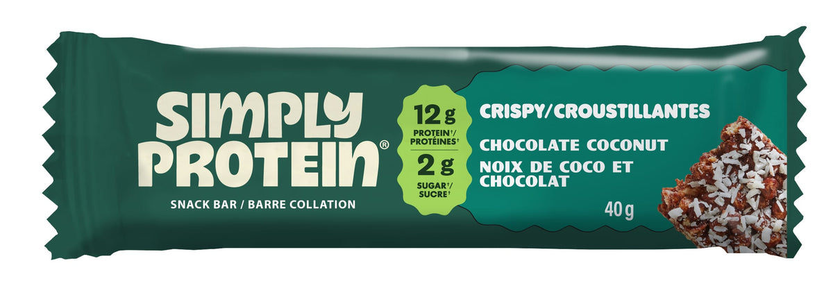 Chocolate Coconut Case of 12 (12 x 40g) | SimplyProtein Bars 40g Chocolate Coconut