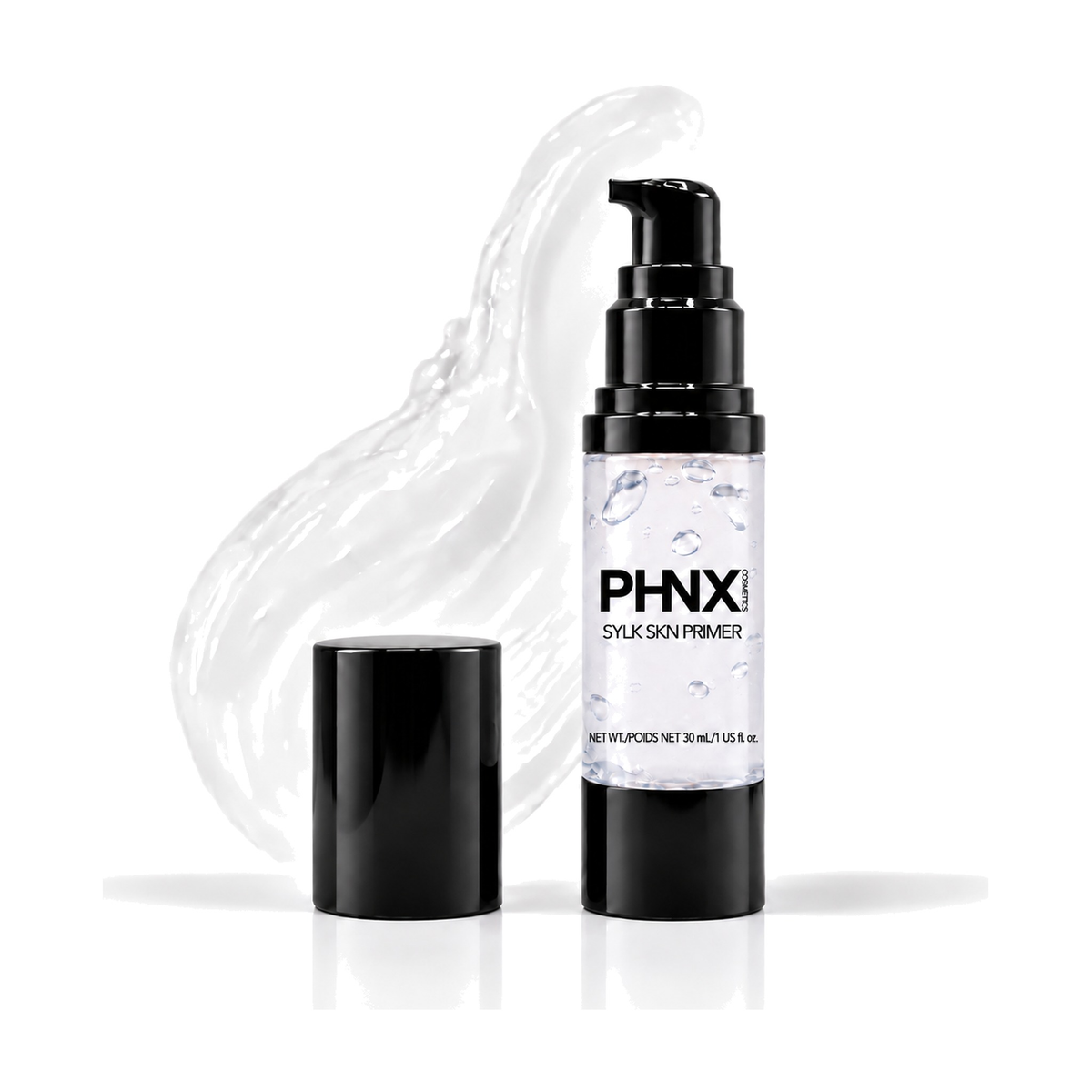 PHNX SYLK SKN Makeup Primer, Silicone-Based Matte Primer with Aloe, Green Tea and Ginseng, Oil-Free, 30ml