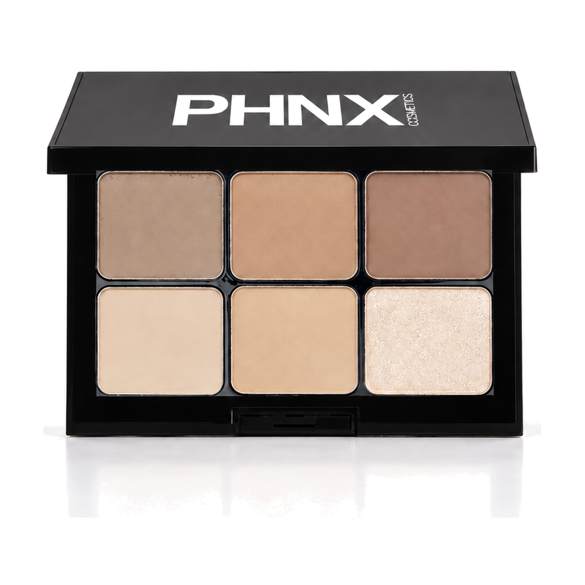 PHNX Eyeshadow Palette Neutral, 6 Matte and Shimmer Shades, Highly Pigmented and Crease Resistant, 12.34g