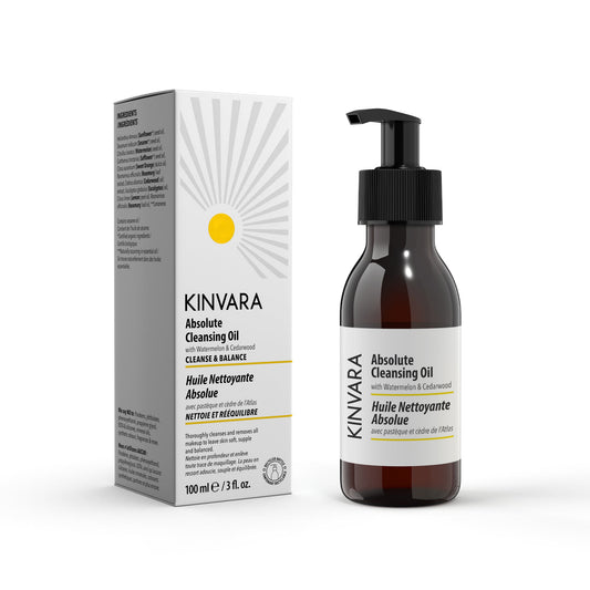 Kinvara Absolute Cleansing Oil, Vegan Makeup-Removing Facial Cleansing Oil, 100ml-250ml Refill - 100ml Bottle