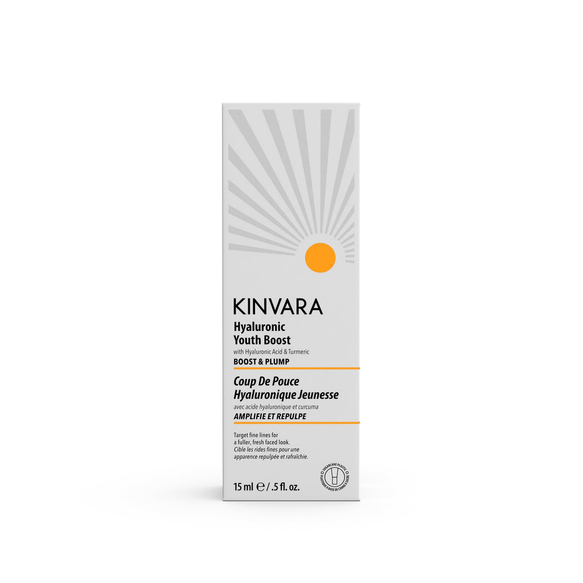 Kinvara Hyaluronic Youth Boost, Hyaluronic Acid and Turmeric Gel for Fine Lines, 15ml
