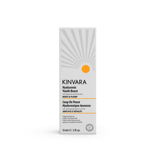 Kinvara Hyaluronic Youth Boost, Hyaluronic Acid and Turmeric Gel for Fine Lines, 15ml